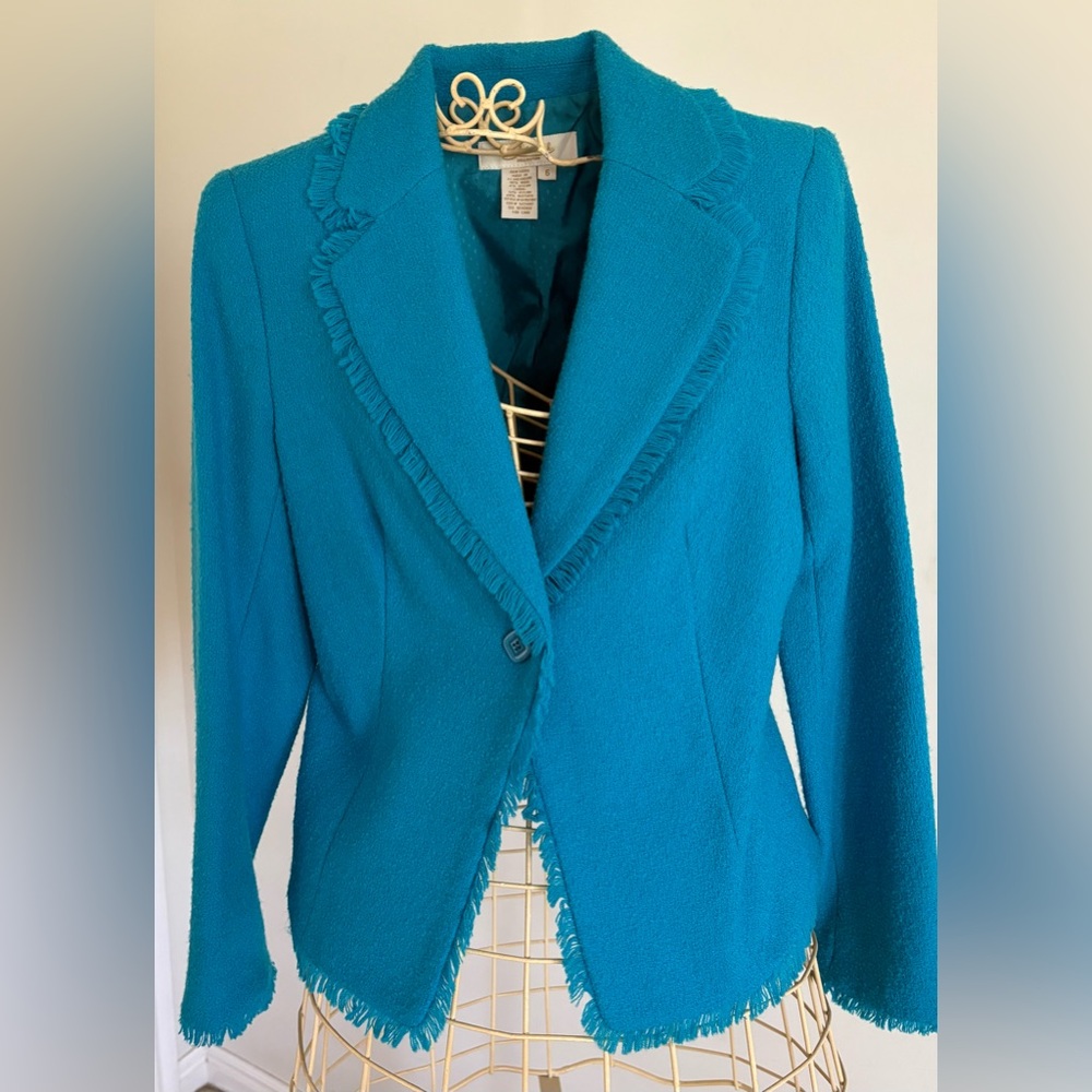 Peck & Peck Turquoise Wool Blend Collection